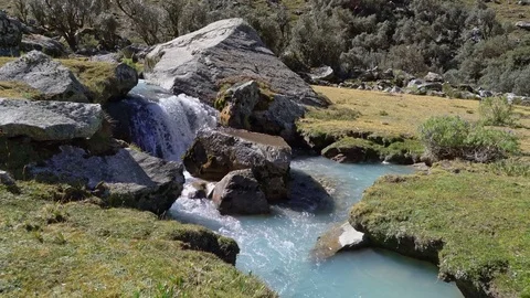 Small Cascading Waterfall Stock Footage 73273130