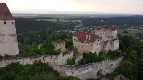 Small castle in lower austria captured with MINI 2 Stock Footage 156056689