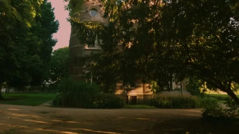 Small castle in the park Stock Footage 249826275