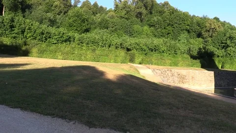 Small castle under the blue sky Stock Footage 77265403