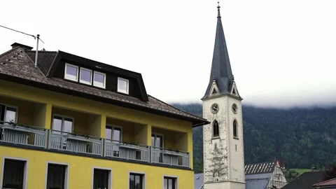A small Catholic church Stock Footage 243376304
