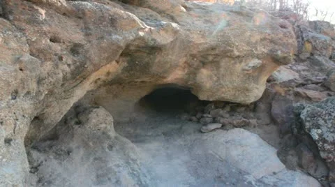 Small cave I Stock Footage 18363642