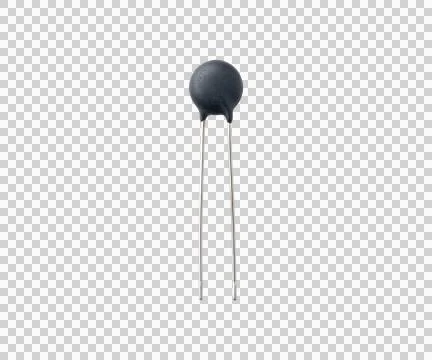 Small ceramic capacitor electronic component isolated on a clean transparen.. Photos