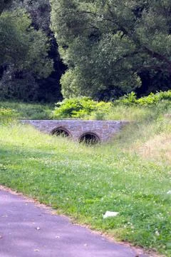 Small channel on brook Foto stock