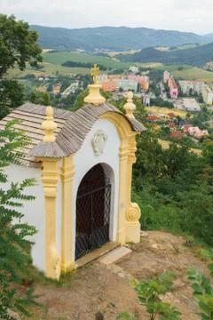 Small chapel in nature Stock Photos