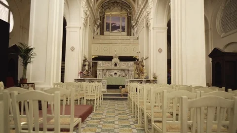 Small chapel, steadycam. Stock Footage 91853666