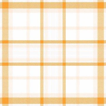 Small check plaid fabric, fall seamless vector pattern. Curved tartan textu.. Stock Illustration