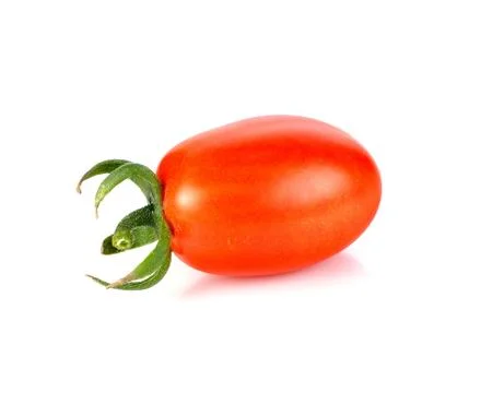 Small cherry tomato on white background Stock Photos