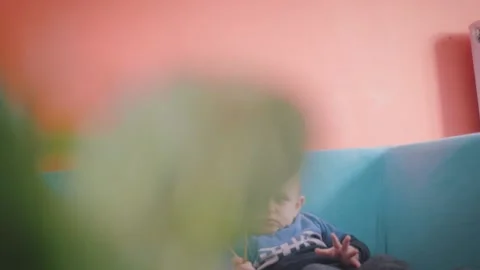 Small Child Discovering Surroundings Stock Footage 199660530