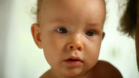 Small child in a father's hands Stock Footage 22303075