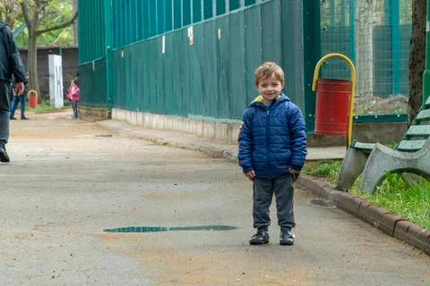 Small child looking at the camera Stock Photos