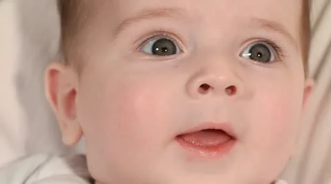 Small child plays emotionally Stock Footage 20543082