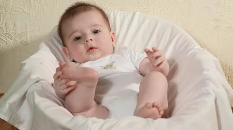 Small child plays Stock Footage 20495839