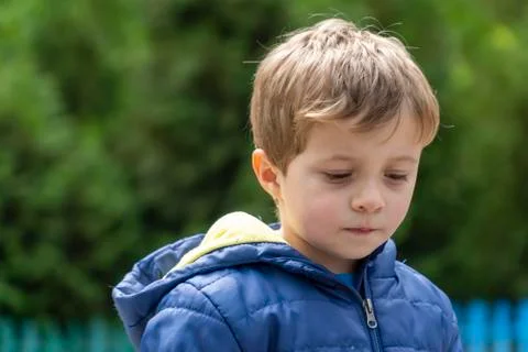 Small child portrait looking at the camera Stock Photos