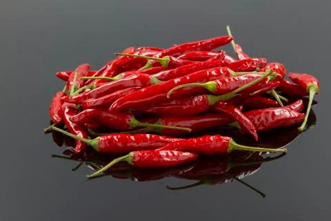 Small chili group Stock Photos