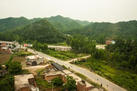 Small Chinese Town Stock Photos