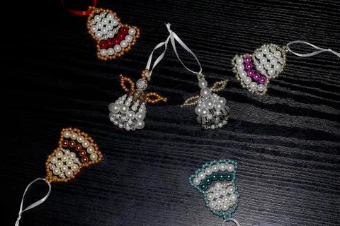 Small christmas decorations Stock Photos