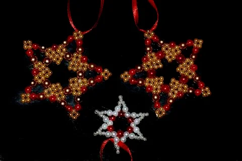 Small christmas decorations Foto stock