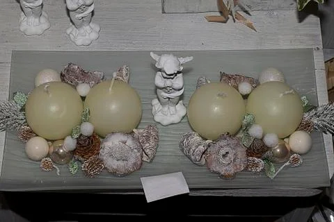 Small christmas decorations Stock Photos
