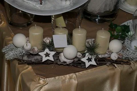 Small christmas decorations Stock Photos