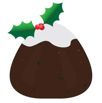 Small Christmas Pudding Stock Illustration