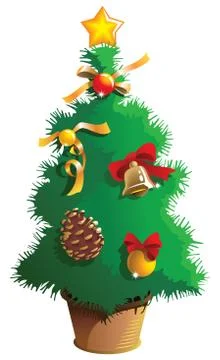 Small Christmas tree Stock Illustration
