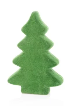 Small christmas tree isolated at white background Stock Photos