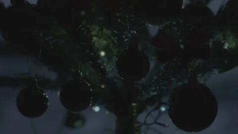 Small Christmas Tree , soft camera movement. Stock Footage 259090306