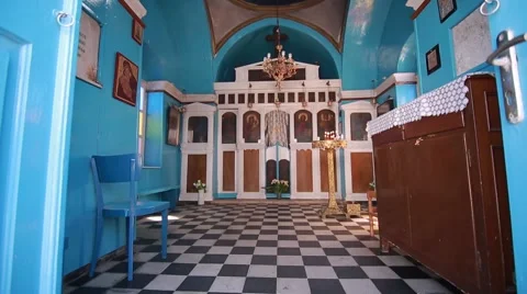 Small Church inside Vídeo Stock 46603847