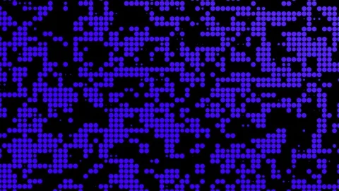 Small Circle Grid Pattern Background  Scattered Circles with Dynamic Bounce Stock Footage 306267527