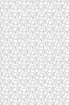 Small circles with and without curved tails create a seamless vector patter.. Stock Illustration