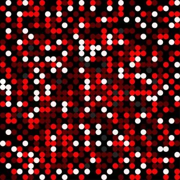 Small circles on a black background Seamless geometric pattern Stock Illustration