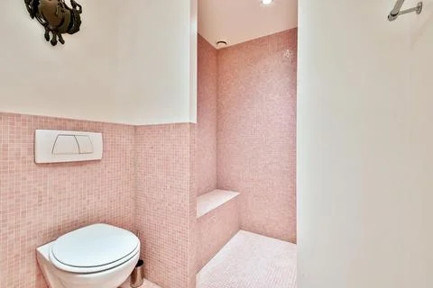 Small clean washroom Stock Photos