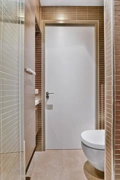 Small clean washroom Stock Photos