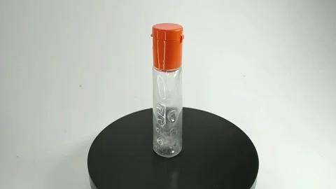 Small clear bottle Stock Footage 328489759