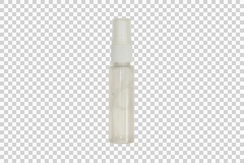 Small clear plastic spray bottle for travel and perfume Stock Photos