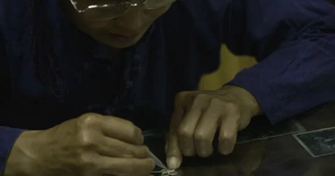 Small clips handle object Stock Footage 141358767