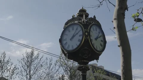 Small clock tower Stock Footage 341342524