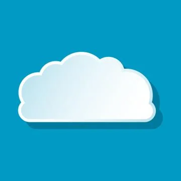 Small cloud icon Illustrazione stock