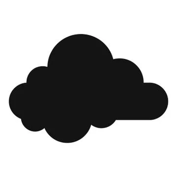 Small cloud icon, simple style. Illustrazione stock