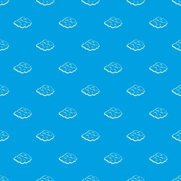 Small cloud pattern seamless blue Stock Illustration