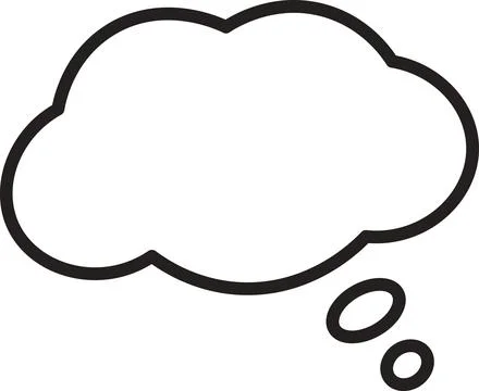 Small Cloud Thought Bubble Stock Illustration