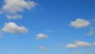 Small Clouds Flying Across The Sky Stock Footage