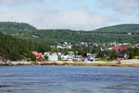 Small coast town Stock Photos