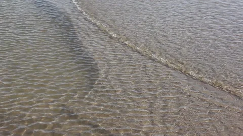 Small coastal waves, natural background, Ob reservoir, Russia Stock Footage 91119054