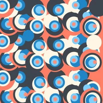 Small color rings - abstract background Stock Illustration