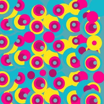 Small color rings - abstract background. Vector illustration Stock Illustration