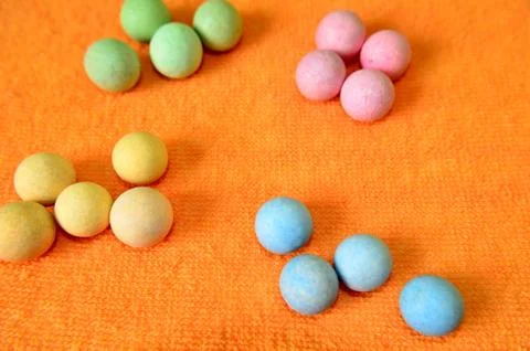 Small colored balls Stock Photos