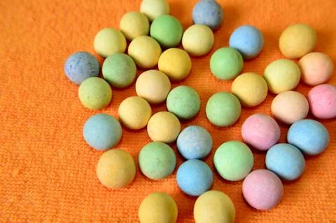Small colored balls Stock Photos