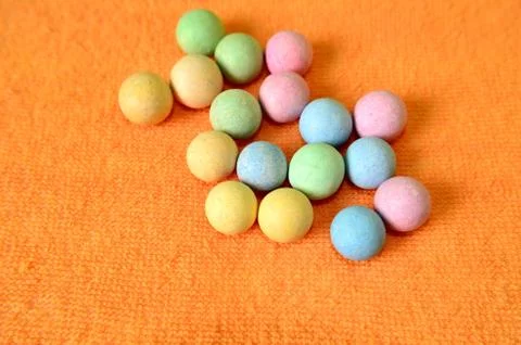 Small colored balls Stock Photos